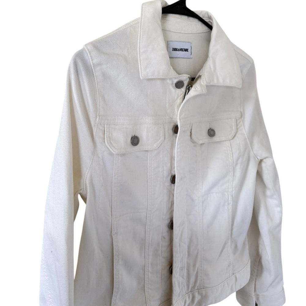 Zadig & Voltaire Kikoy Denim Jacket Skull Stars - Picture 4 of 11